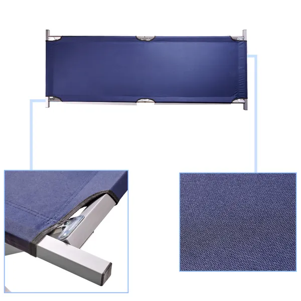 Összecsukható kenu utazó ágy XXL kék 150kg