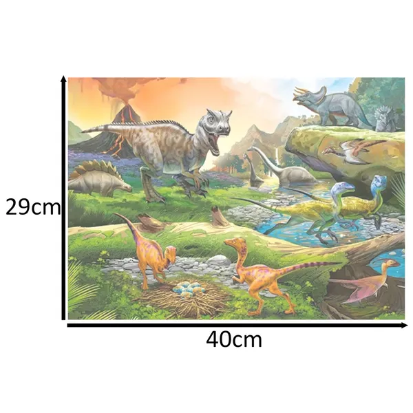 Puzzle 100 darabos Dinoszauruszok világa 6+ CASTORLAND