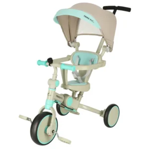TRIKE FIX V4 háromkerekű kék-szürke tricikli napelenzővel