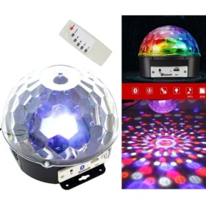 Diszkógömb LED projektor, Bluetooth, mp3