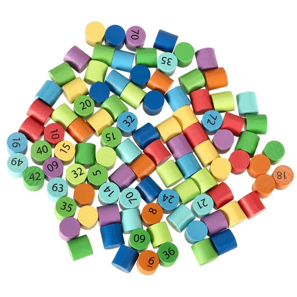 Oktatási fa szorzótábla játék színes körökkel