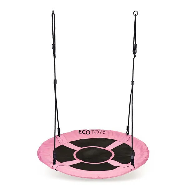 Gólyafészek kerti hinta 100cm Rózsaszín Ecotoys | BOC100 PINK