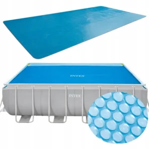 Intex medence védő takaró 400x200 cm - vinil, kötélpántokkal, lyukakkal