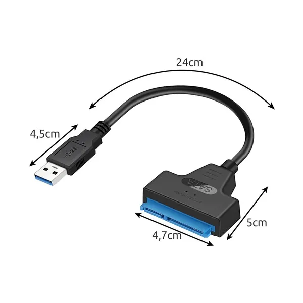 Usb 3.0 sata adapter hdd ssd gyors adatátvitel plug & play