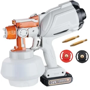 Vezeték nélküli festékszóró pisztoly 120w - 3 fúvóka, 1200ml tartály