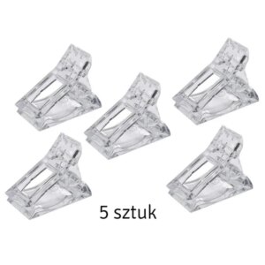 Körömhosszabbító sablon klipsz készlet 5db