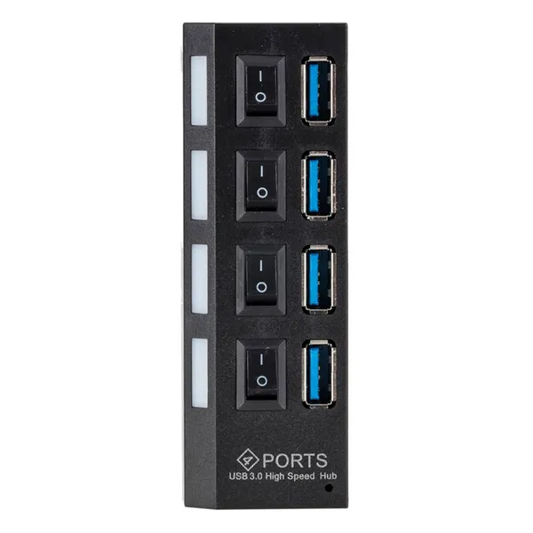 Ultra gyors 4-portos usb 3.0 hub kapcsolókkal