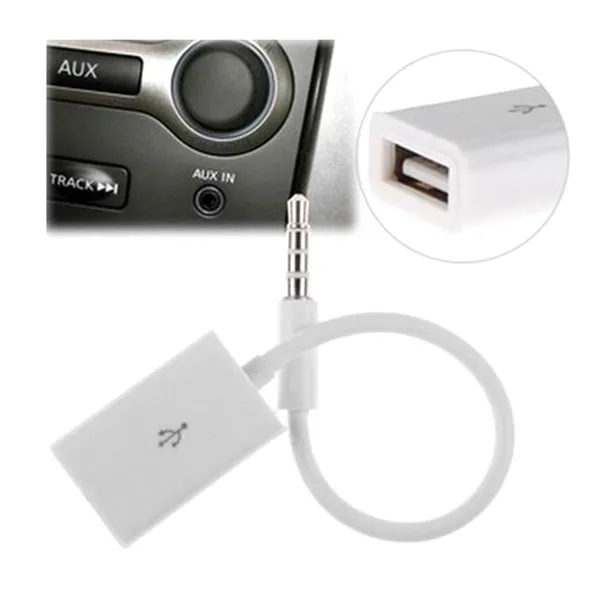 USB-3,5 mm audio jack adapter, fehér