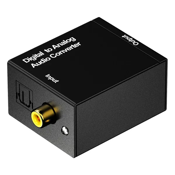 Digitális audio átalakító toslink/koaxiális rca + optikai kábel