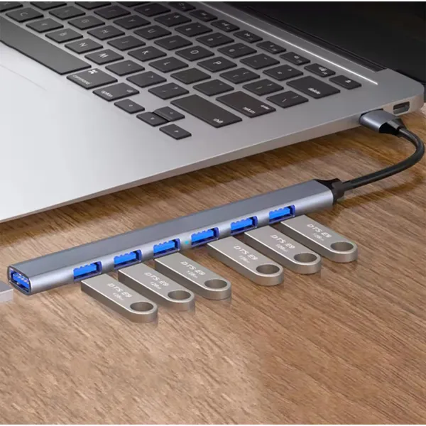 Ultra gyors 7 portos usb hub 3.0 és 2.0 kompatibilis