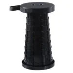 Herzberg teleszkópos állítható összecsukható kültéri szék - fekete