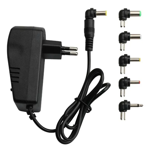 Univerzális dc 12v adapter 30w 6 dugóval