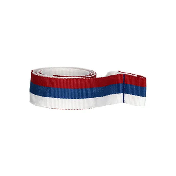 Szalag 20 mm - fehér-kék-piros, r-20mm