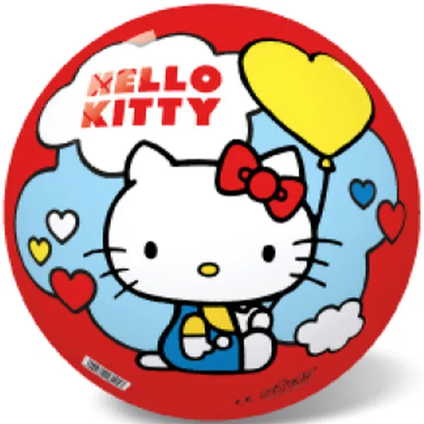 Hello kitty licencia 23 cm gumilabda - vidám, vízálló, könnyű játék gyerekeknek.