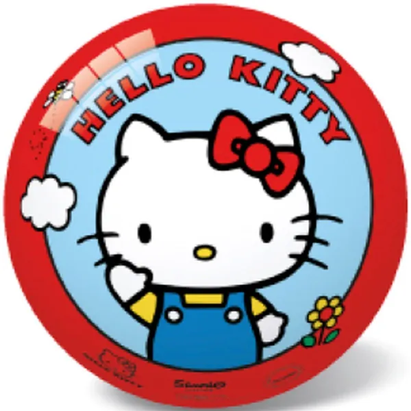 Hello kitty licencia 23 cm gumilabda - vidám, vízálló, könnyű játék gyerekeknek.