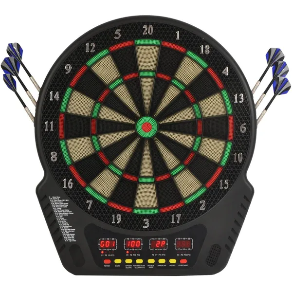 Enero elektronikus darts tábla 4 kijelzővel és 6 nyíllal