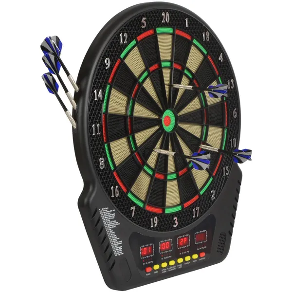 Enero elektronikus darts tábla 4 kijelzővel és 6 nyíllal