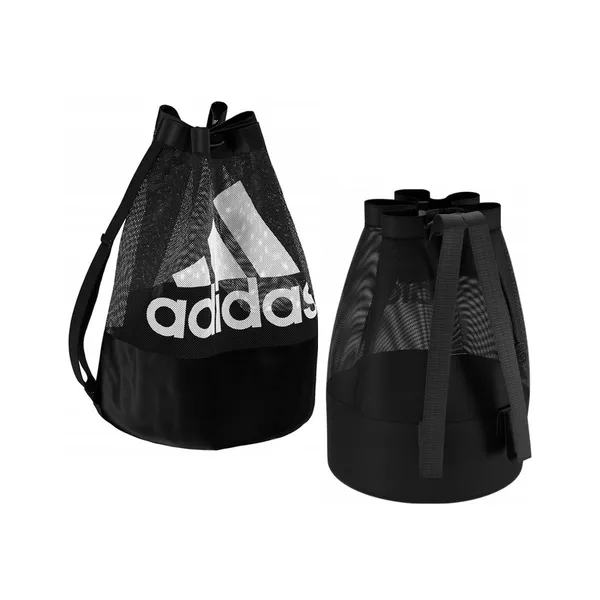 Adidas labdatáska 12 labdához, húzózsinóros, fekete