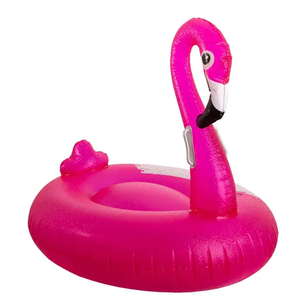 Felfújható flamingó 110x90cm - prémium pvc, uv-álló, biztonságos, csillogó hatás - Image 2
