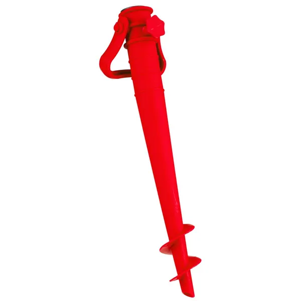 Piros csavaros napernyőtalp - állítható, erős műanyag, könnyen szállítható
