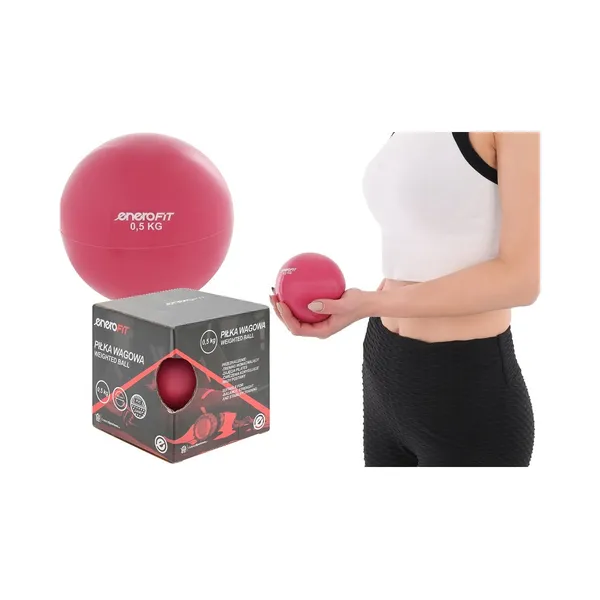 0,5 kg-os enero fit súlylabda - rózsaszín