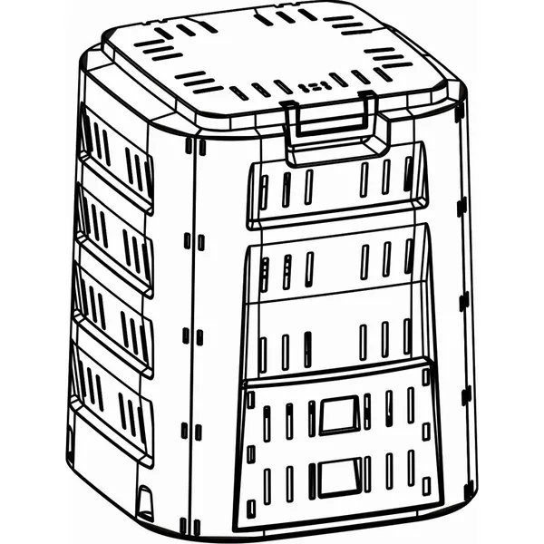 Compogreen 220l kerti komposztáló properplast