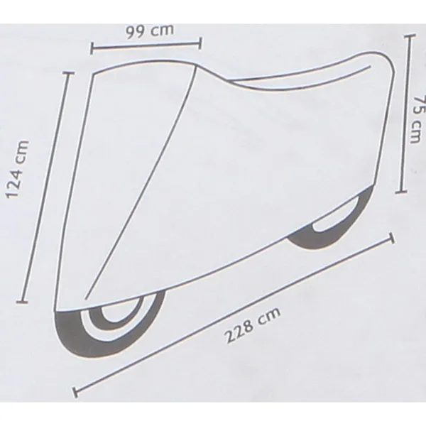 Dunlop motorvédő huzat 228x124/75x99cm