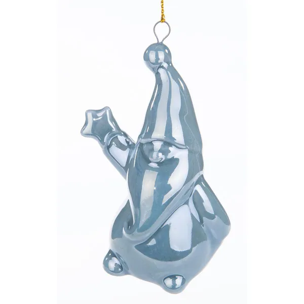 Karácsonyi mikulás porcelán dísz 8 cm - ünnepi dekoráció - Image 4