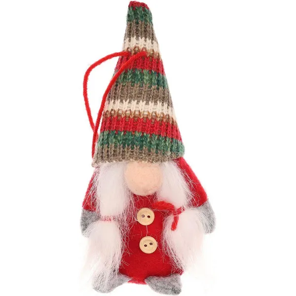 15 cm piros dekorációs manó - saska christmas - Image 2