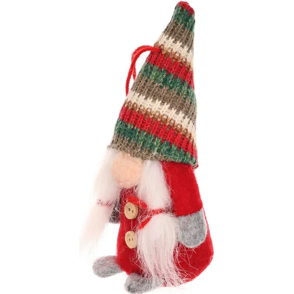 15 cm piros dekorációs manó - saska christmas - Image 3