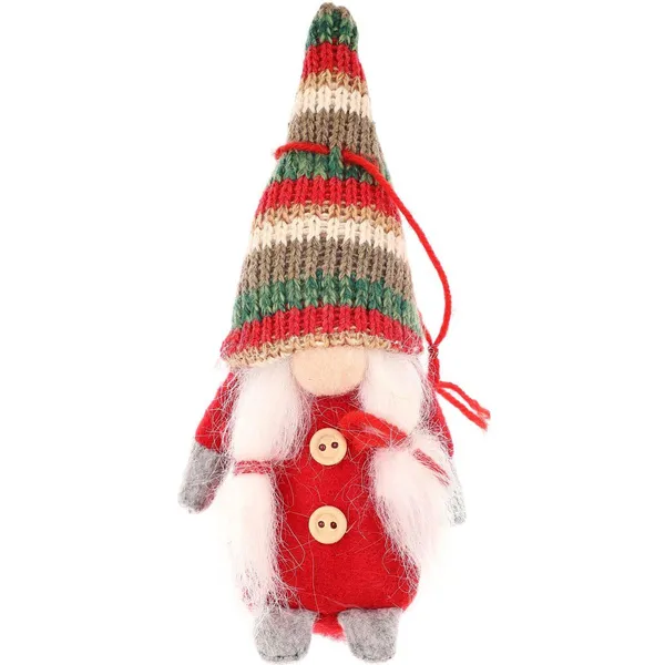 15 cm piros dekorációs manó - saska christmas - Image 5