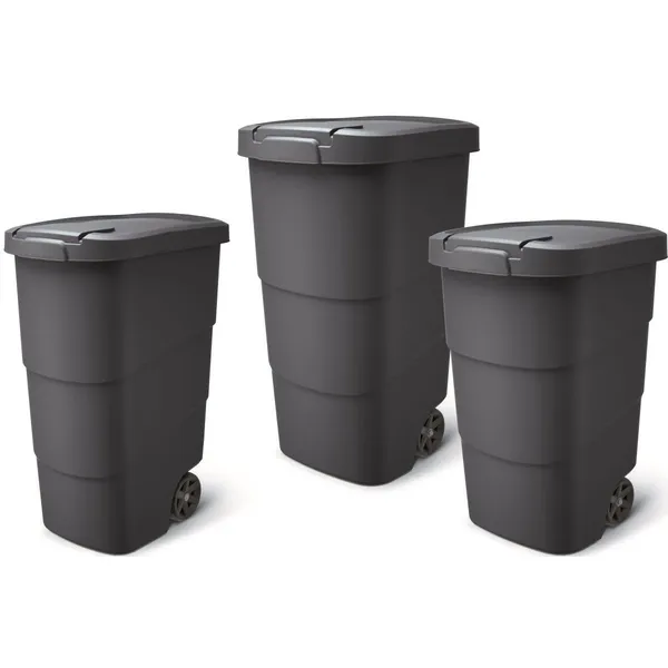 Wheeler 110l kerekes szemetes antracit - Image 3