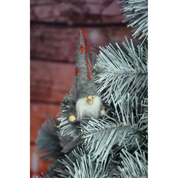 Fa orrú és kezű manó függő 11cm - saska christmas - Image 2