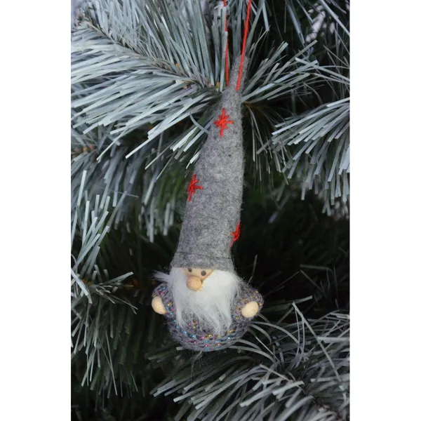 Fa orrú és kezű manó függő 11cm - saska christmas - Image 4