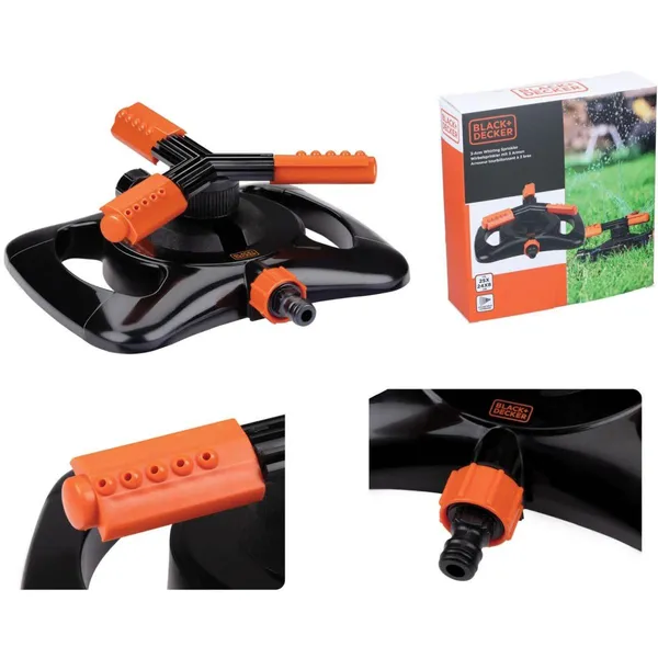 Black+decker 3 karos forgó öntöző 15 fúvókával