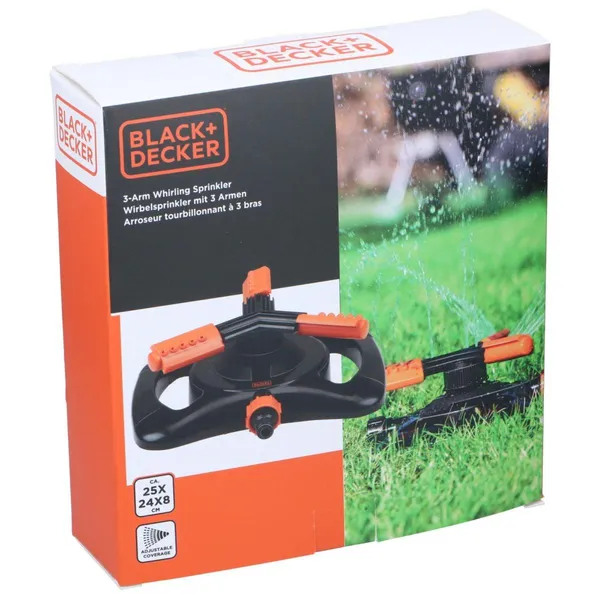 Black+decker 3 karos forgó öntöző 15 fúvókával