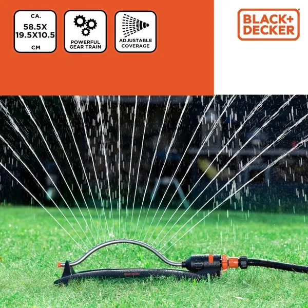 Black & decker turbo 19 fúvókás oscilláló öntöző