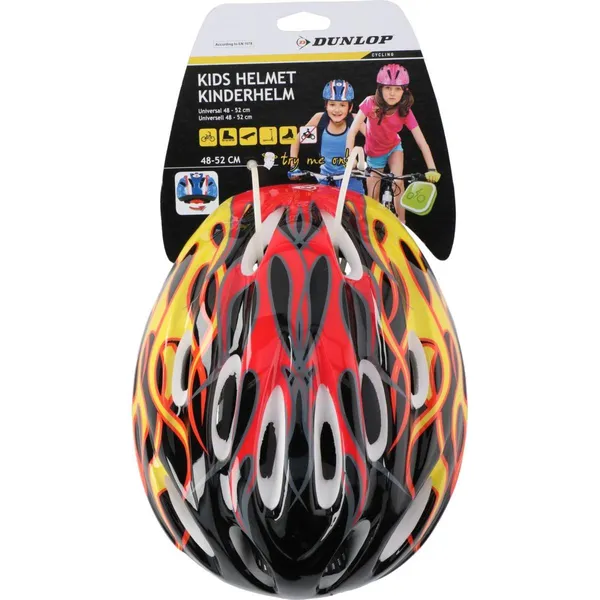Dunlop állítható gyermek kerékpáros sisak (48-52cm) fire - Image 3