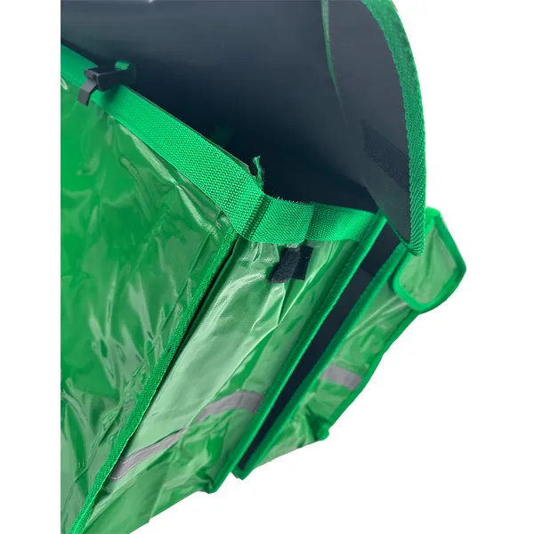 Vízálló zöld pvc kerékpártáska 2x20l dunlop - Image 3