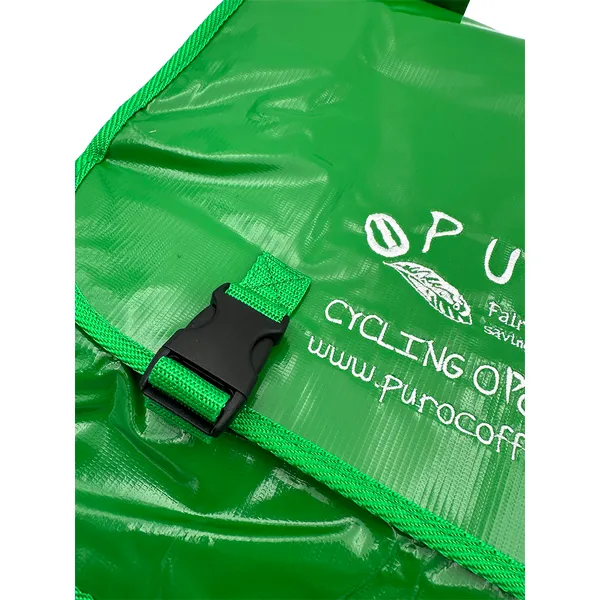 Vízálló zöld pvc kerékpártáska 2x20l dunlop - Image 4