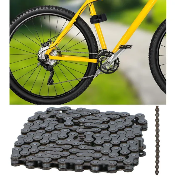 116 szemes 6 sebességes mtb kerékpárlánc 12,7 x 2,4 mm