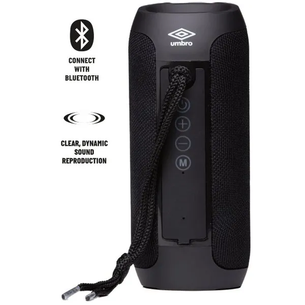 Hordozható vezeték nélküli hangszóró 2x5w umbro bluetooth aux - Image 4
