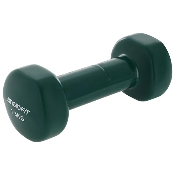 Enero fit vinil súlyzó 1,5 kg - zöld