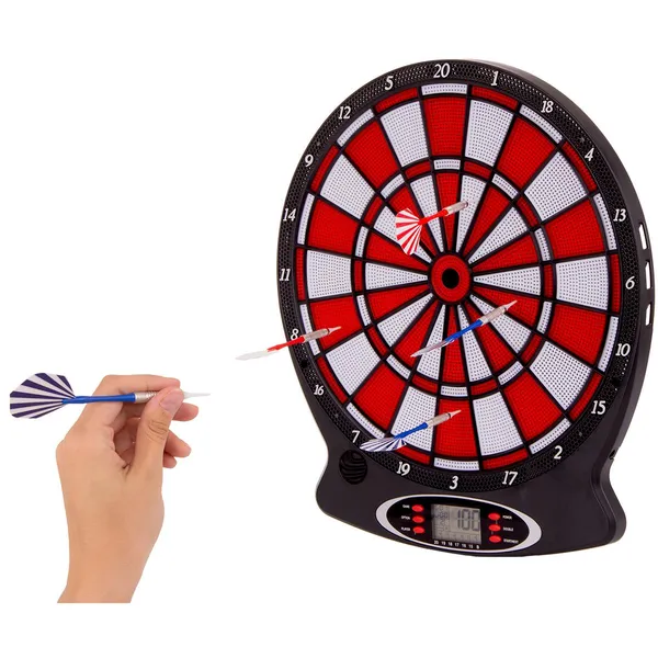 Enero elektronikus darts tábla 43cm piros lcd kijelzővel