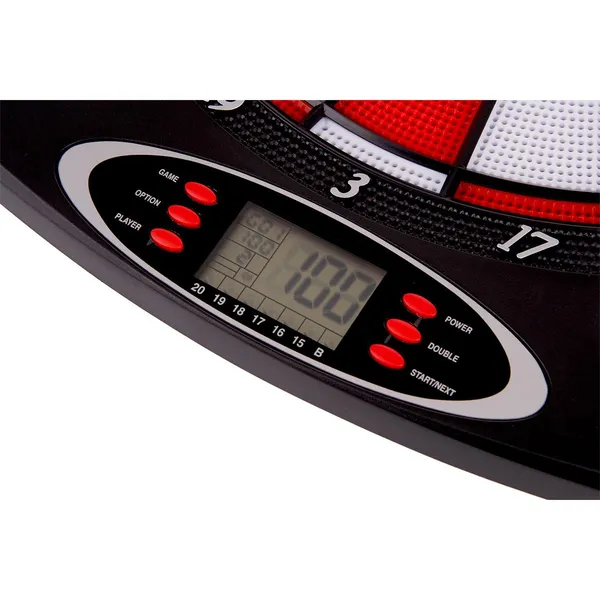 Enero elektronikus darts tábla 43cm piros lcd kijelzővel