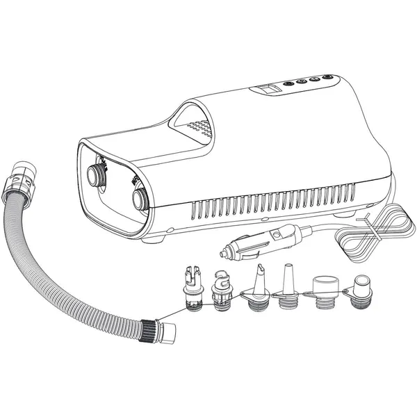 Enero 12v 22psi elektromos pumpa sup deszkához és kajakhoz