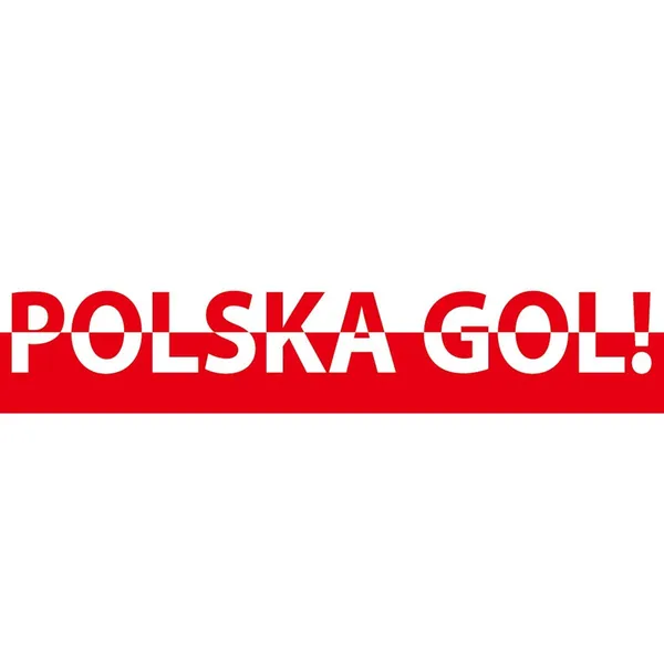 Autómatrica 40x10cm polska gol - fehér-piros