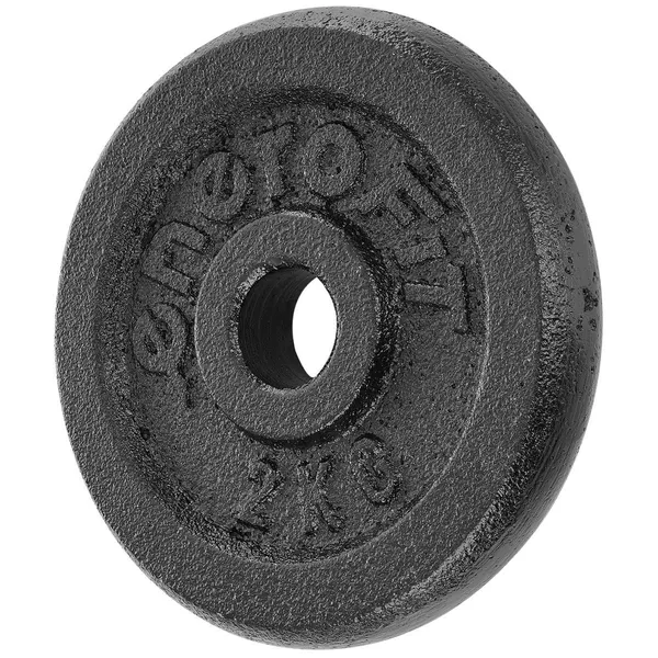 Enero fit öntöttvas súly 2 kg, fekete, 26,5 mm nyílás - Image 3