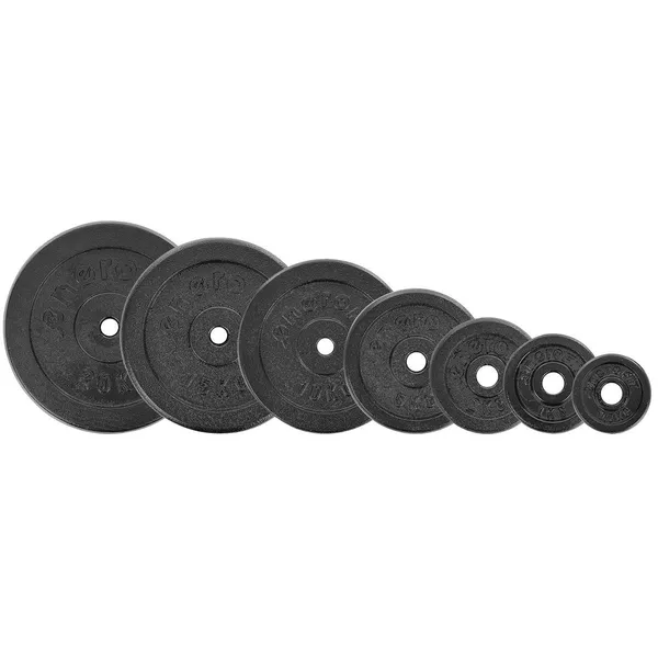 Enero fit öntöttvas súly 2 kg, fekete, 26,5 mm nyílás - Image 5