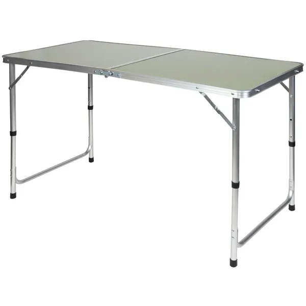 Összecsukható kempingasztal 120x60x70cm zöld - enero camp